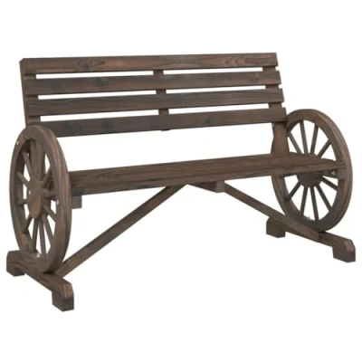 Abbildung von vidaXL Sofaelement Gartenbank 2 Sitzer Massivholz Tanne (1 St)