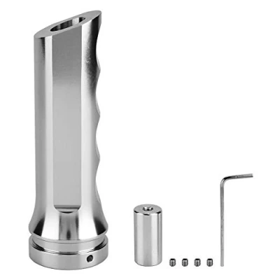 Abbildung von KSTE Auto Handbremsabdeckung, Universal Abdeckung, Alu handbremsgriff, Handbremsgriff Abdeckung Schutzhandbremse Sleeve Silber