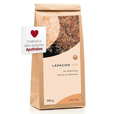 Abbildung von Weltecke Lapacho Tee lose 300 g Premium in Deutschland hergestellt &amp; kontrolliert Inkatee aus roter Rinde Mild aromatischer Geschmack Ohne künstliche Aromen Zucker