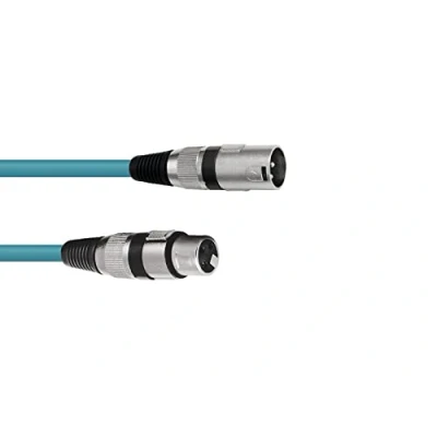 Abbildung von Omnitronic 3022010N, XLR (3 pin), Männlich, 5 m, Blau