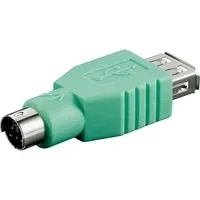 Abbildung von USB 2.0 Adapter, A Buchse &gt; Mini DIN 6 Stecker (PS/2)