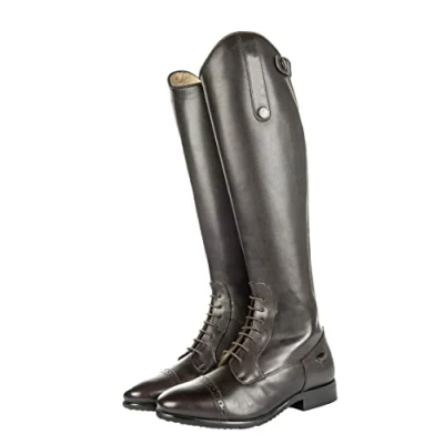 Abbildung von HKM Erwachsene 3997 Reitstiefel Valencia, Lederreitstiefel, Langlänge/Enge Weite, 36 46 Hose, 9100 schwarz, 43
