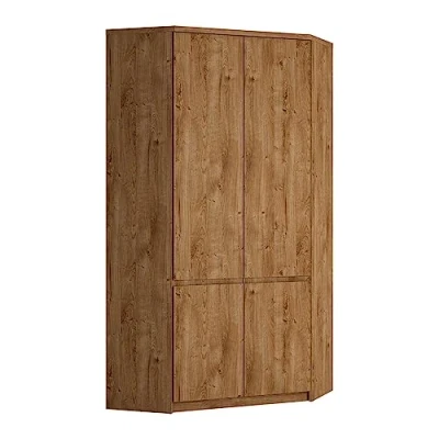 Abbildung von Lomadox Kleiderschrank Eckkleiderschrank in Eiche Nb., B/H/T ca. 95/200/95 cm