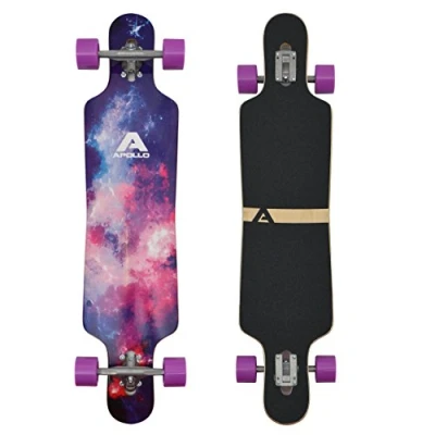 Abbildung von Twin Tip DT Longboard 40&quot; aus mehrlagigem Holz für idealen Flex &amp; Stabilität
