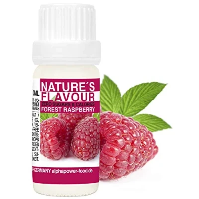 Abbildung von Flavour Drops Zuckerfrei Wald HIMBEERE, 100% natürliches liquid Lebensmittel Aroma I Backaroma, Quark und Shake Geschmack zum Tropfen, füssig Flavdrops