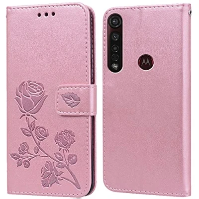 Abbildung von Hülle für Motorola Moto G8 Plus Handyhülle,Klappbar Tasche Case,Standfunktion,Kartenfach,Silikon Bumper,Stoßfeste Schutzhülle Cover Plus(6.3&quot;)