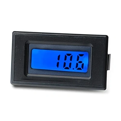 Abbildung von edi tronic DC Voltmeter digital LCD Einbau Panel Meter mit Blauer Beleuchtung Amperemeter Spannung