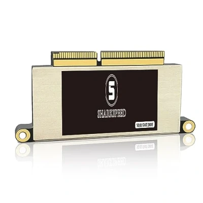 Abbildung von S SHARKSPEED SSD 512GB NVMe für MacBook Pro M.2 PCIe Gen3.0x4 3D NAND Festplatte Intern Upgrade Retina 13 Zoll A1708(Ende2016 Mitte 2017) EMC 3164/2978 Non Touch Bar