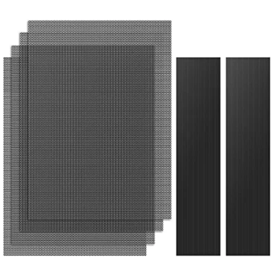 Abbildung von MoKo [4 Stück] 400 x 300 mm DIY PC Kühler Staub Mesh Filter, PVC Staubnetzfilter Gehäuse Staubschutzgitter mit Magnetrahmen, Kühlerfilter Staubdicht Staubschutzabdeckung Computer Lüftergitter