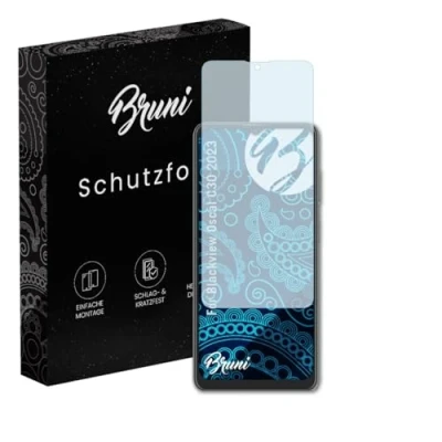 Abbildung von Bruni Schutzfolie kompatibel mit Blackview Oscal C30 2023 Folie, glasklare Displayschutzfolie (2X)