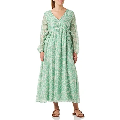 Abbildung von s.Oliver Black Label Freizeitkleid Grün mehrfarbig, Damen, Größe: 34, mehrfarbig