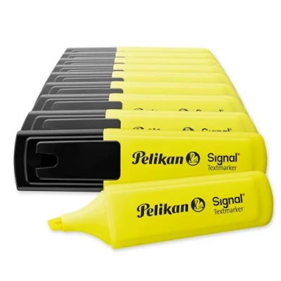 Abbildung von Pelikan 803571 Textmarker Signal Leuchtgelb, 10 Stück in FaltFaltschachtel