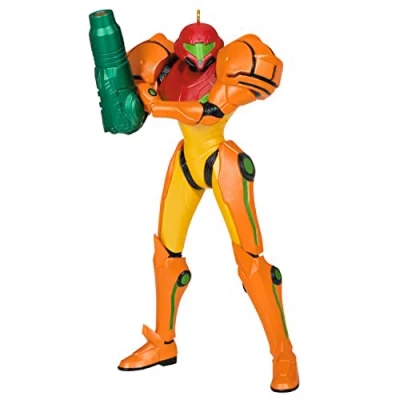 Abbildung von Hallmark Keepsake Weihnachtsdekoration 2023, Nintendo Metroid Samus Ornament, Geschenke für Gamer