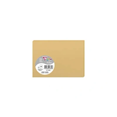 Abbildung von Clairefontaine 1338C Packung mit 25 Karten Pollen in Format C6, 110 x 155mm, 210g, karamel