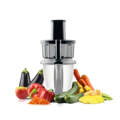 Abbildung von Wundermix WunderSlicer® V2 Gemüseschneider für Thermomix TM6, TM5 Gemüse &amp; Obst schneiden raspeln im Innovative Küchenhilfe Made in Germany
