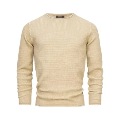 Abbildung von Indicode Jeans Strickpullover, Herren, Größe: Small, Ecru mix