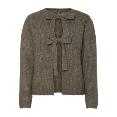 Abbildung von Pieces Pcsilly Reversible TIE Strickjacke, Damen, Größe: Small, Morel