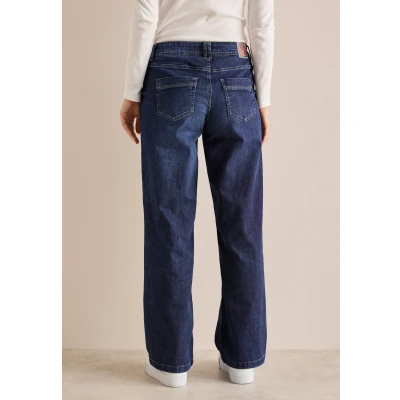 Abbildung von Cecil WIDE Flared Jeans, Damen, Größe: 36x32, Blau