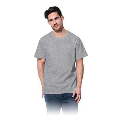 Abbildung von Stedman Comfort Men T shirt Hellgrau Baumwolle Small Herren