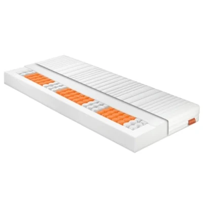 Abbildung von sleepling 196766 Federkernmatratze Comfort 110 Taschenfederkern Matratze 7 Zonen Punktoflex Härtegrad 2.5 Made in EU Wendegriffe Ökotex 60 Grad waschbar 120 x 200 18 cm, weiß