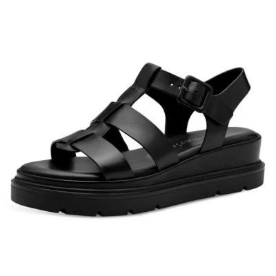 Abbildung von Tamaris Keilsandalette, Damen, Größe: 37, Black Schuhe