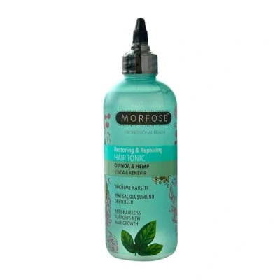 Abbildung von Morfose Restoring &amp; Repairing Hair Tonic 300ml Quinoa Hanfextrakt, Anti Haarausfall, unterstützt neues Haarwachstum, Schuppenprävention, kein Ausspülen erforderlich