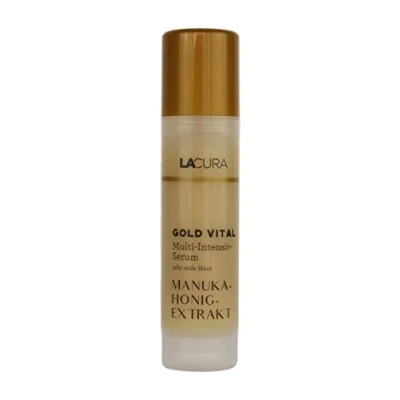 Abbildung von Lacura Gold Vital Multi Intensiv Serum mit Manuka Honig Extrakt Reife Haut 30ml
