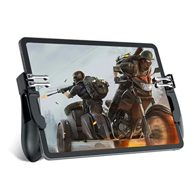 Abbildung von Ozkak Mobile Controller Tablet [6 Fingers] Game 4 Trigger vereinfachter Tablette PC Gamecontroller Joystick für PUBG COD Android iOS iPad Dicke weniger als 10 mm