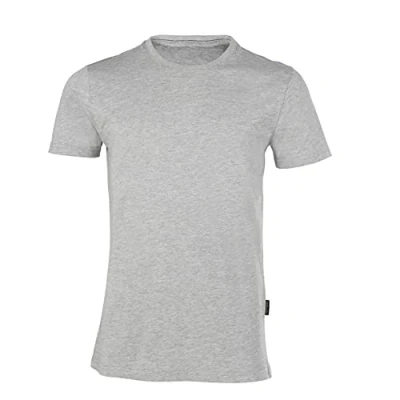 Abbildung von HRM Herren Luxury Round M T Shirt, grau meliert, XXL