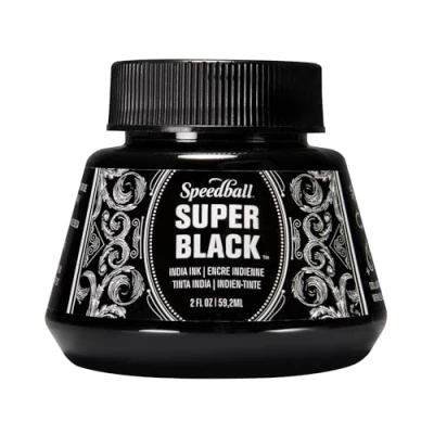 Abbildung von Super Black Speedball India Ink 2 Ounces SB3338