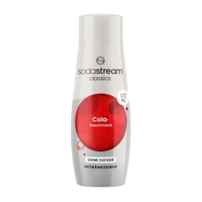 Abbildung von SodaStream Sirup Cola ohne Zucker, 1x Flasche ergibt 9 Liter Fertiggetränk, Sekundenschnell zubereitet und immer frisch, 440 ml