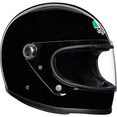 Abbildung von AGV X3000 ECE 22 05 Solid Motorrad Integralhelm Legends, Vintage Retro, Schwarz, MS