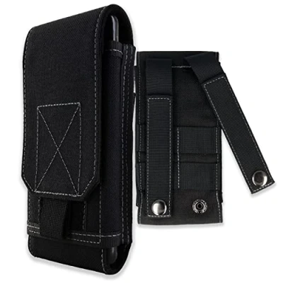 Abbildung von XiRRiX Handytasche Handy Hipbag Gürteltasche Gürtel universal (mit Molle System, 1 tlg., schwarz), aus wasserabweisendem Material