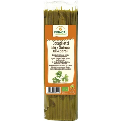 Abbildung von Spaguettis von Quinoa, Knoblauch und Petersilie Bio 500 g Primeal