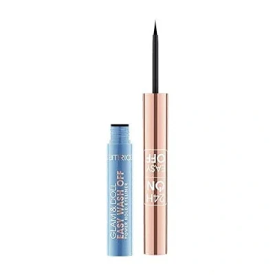 Abbildung von Catrice Glam &amp; Doll Easy Wash Off Power Hold Eyeliner, Nr. 010, Schwarz, langanhaltend, farbintensiv, vegan, ohne Mikroplastikpartikel, Parfüm, ölfrei, 1er Pack (1.7ml)