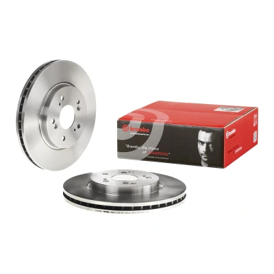 Abbildung von BREMBO 09.B648.10 Bremsscheibe 296 28 5 innenbelüftet mit Schrauben HONDA: CR V 3, 4