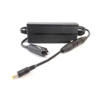 Abbildung von Enerpower DC Kfz Ladegerät 12V 24V Li Ion auf 42V 3A XLR 3, Rundstecker für Wohnmobile, Boote, LKW&#039;s etc. (DC 5,5 x 2,1 mm)