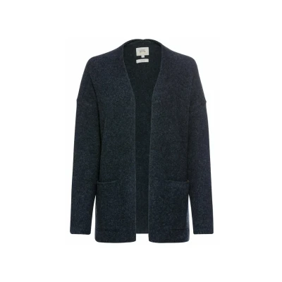 Abbildung von camel active MIT Taschen Strickjacke, Damen, Größe: Large, Night blue