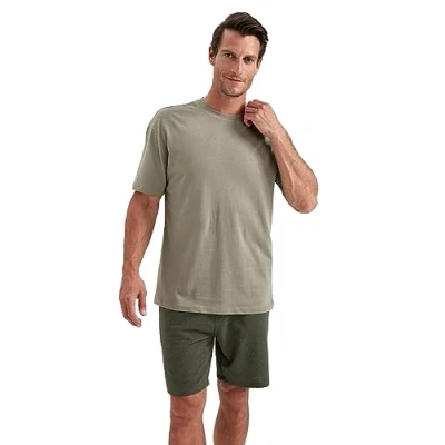Abbildung von DeFacto Men&#039;s B0662AX T Shirt, LT.Khaki, XXL