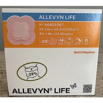 Abbildung von Smith &amp; Nephew Allevyn Vie Pflaster, 10,3 x cm, 10 Stück