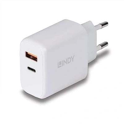 Abbildung von Lindy 73424 USB Ladegerät Typ A und C 30W
