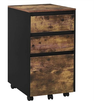 Abbildung von Woltu Aktenschrank (1 St) mobiler Schrank, Rollcontainer mit 3 Schubladen