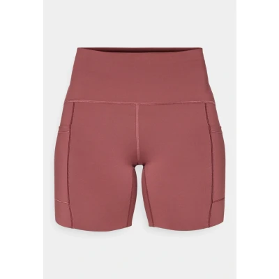 Abbildung von New Balance NB Sleek Pocket High Rise 6 Inch Shorts Gr. L Rot PureLime Seamless Hipsters S/M für Damen Bequem, nahtlos &amp; atmungsaktiv Unterwäsche66