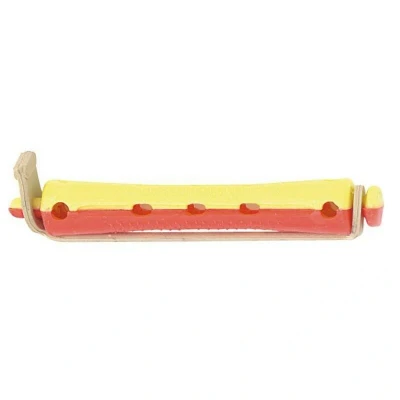 Abbildung von Sinelco Permanent Lockenwickler Kurz 12st Gelb Rot 9mm