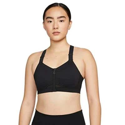 Abbildung von Nike Performance W NK DF Alphas HS Front ZIP B Sportbh mit starker Stützkraft, Damen, Größe: SxA C, Active fuchsia/pink spell