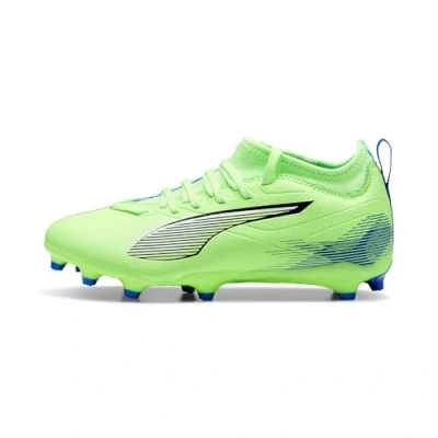 Abbildung von Puma Ultra 5 Match FG/AG JR Unisex Fußballschuh Nocken für Kinder, Größe: 33, Fizzy apple/white/bluemazing Schuhe