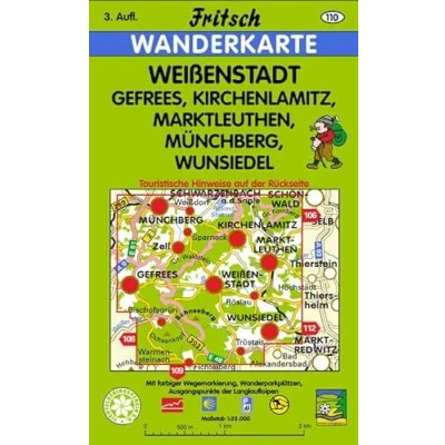 Abbildung von Weißenstadt : Gefrees, Kirchenlamitz, Marktleuthen, Münchberg, Wunsiedel (Fritsch Wanderkarten 1:35000)