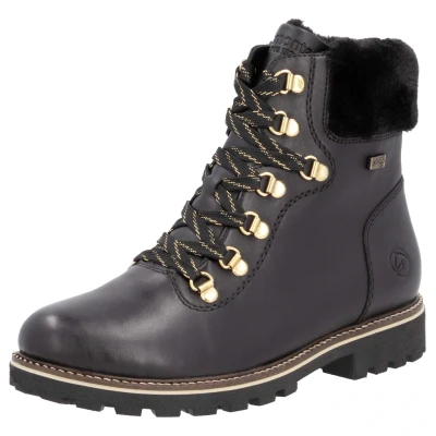 Abbildung von Remonte Winterboots, Blockabsatz, Winterstiefelette, Schnürstiefelette mit TEX Membran