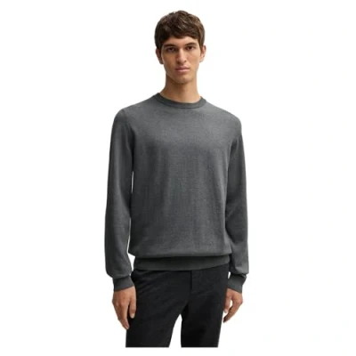 Abbildung von BOSS Pacas Strickpullover, Herren, Größe: Medium, Medium grey