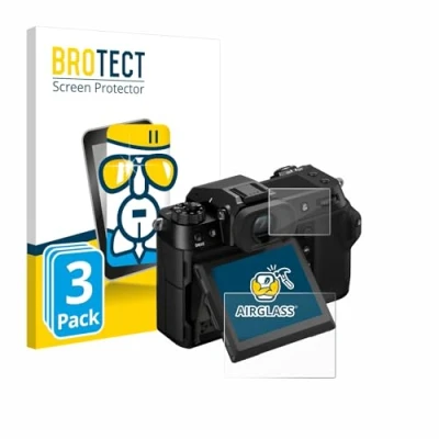 Abbildung von BROTECT Schutzglas für Fujifilm GFX100S II (Display + Schulterdisplay) (3 Stück) Schutzfolie Panzer Folie Glas [Extrem Kratzfest 9H,